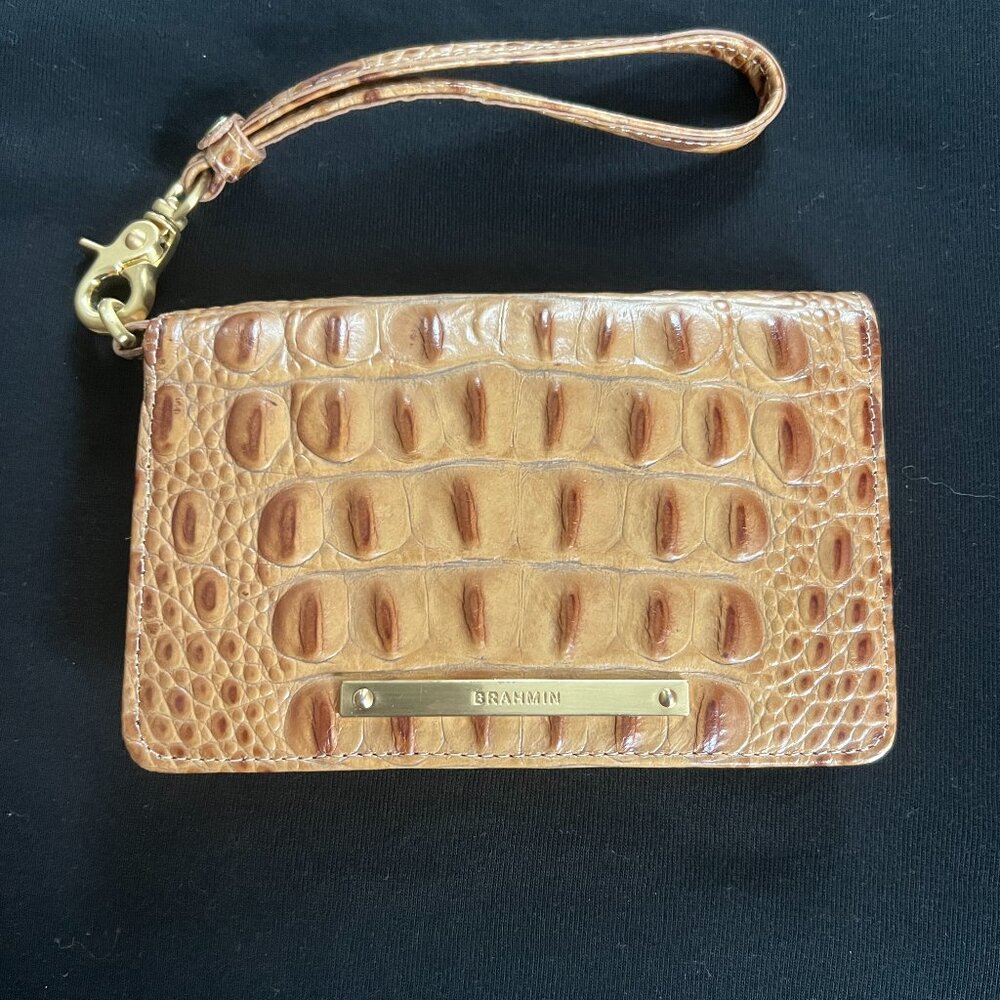 Brahmin Embossed Croc Debi wallet/wristlet